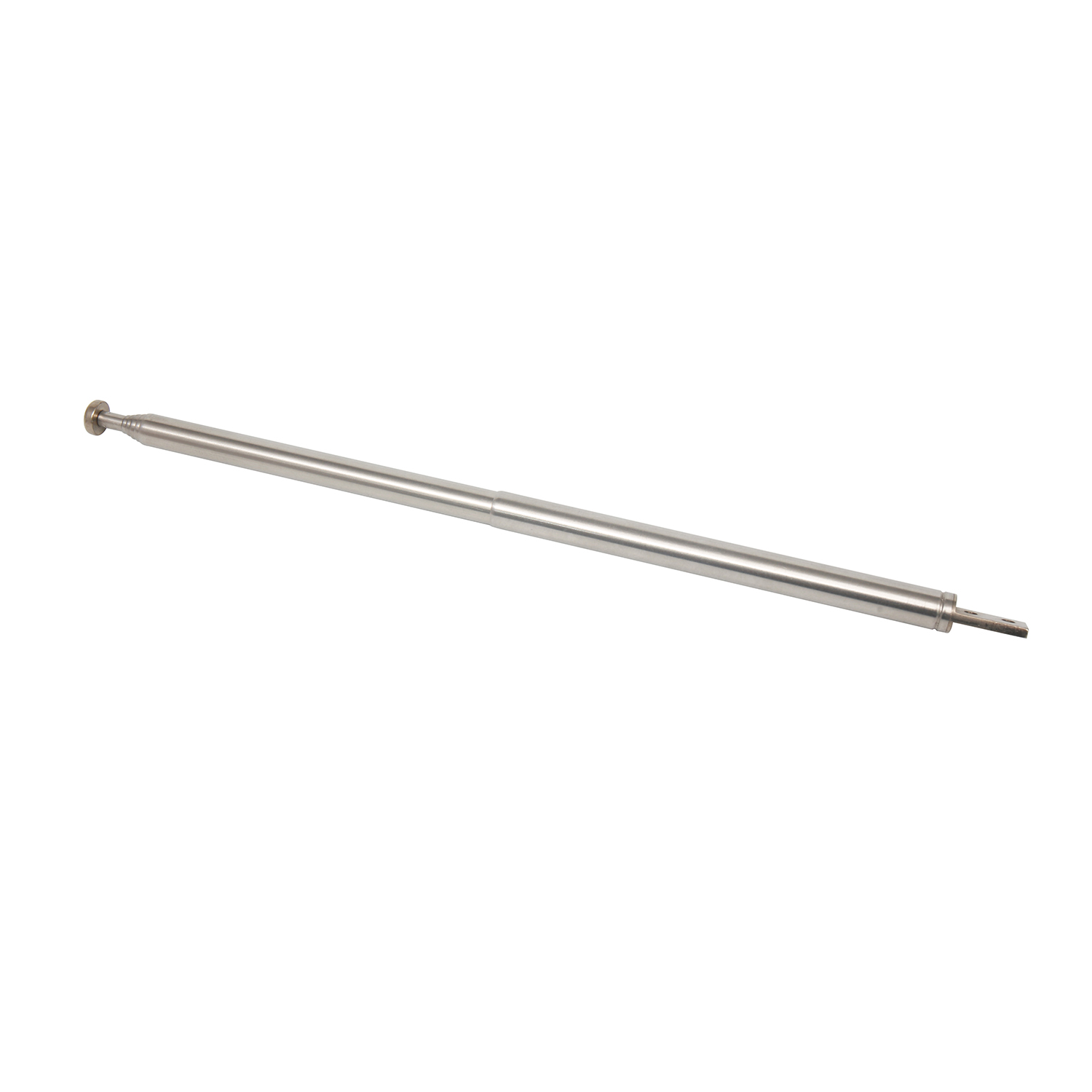 Materiales de antena telesc&oacute;pica comparados: acero inoxidable, aluminio y lat&oacute;n